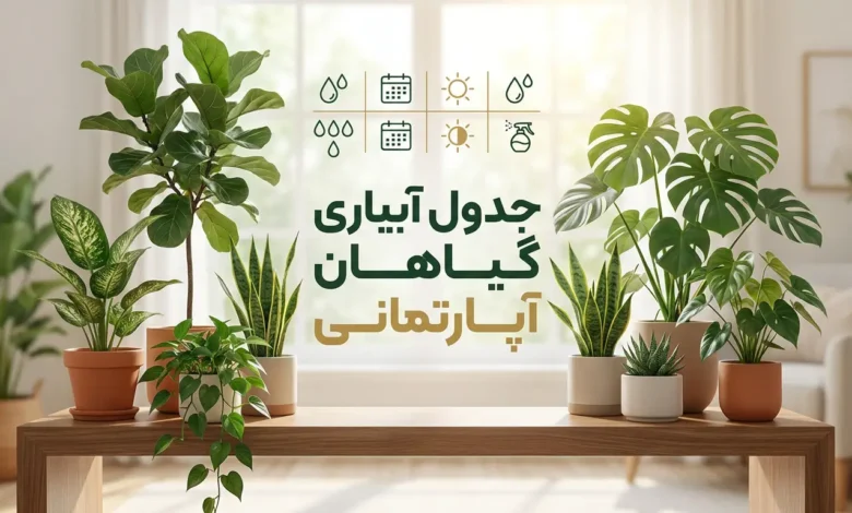 آبیاری گیاهان آپارتمانی