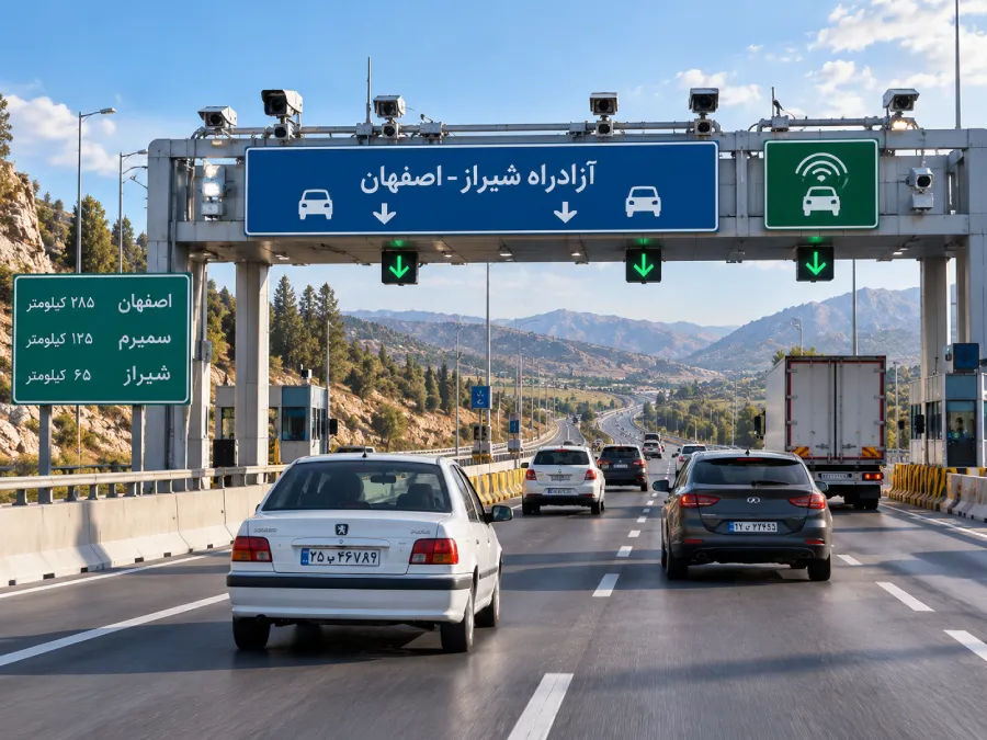 عوارض آزادراه شیراز اصفهان